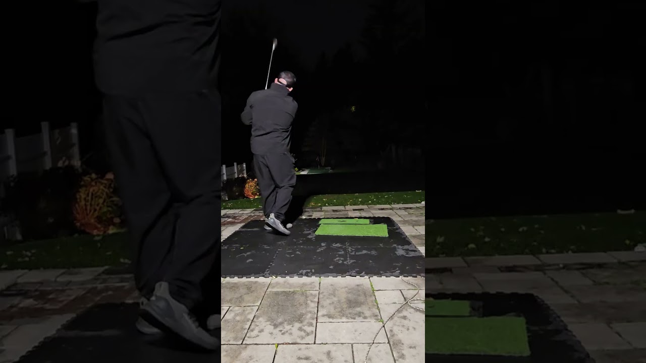 40yd backyard practice.  Taylormade 61° wedge