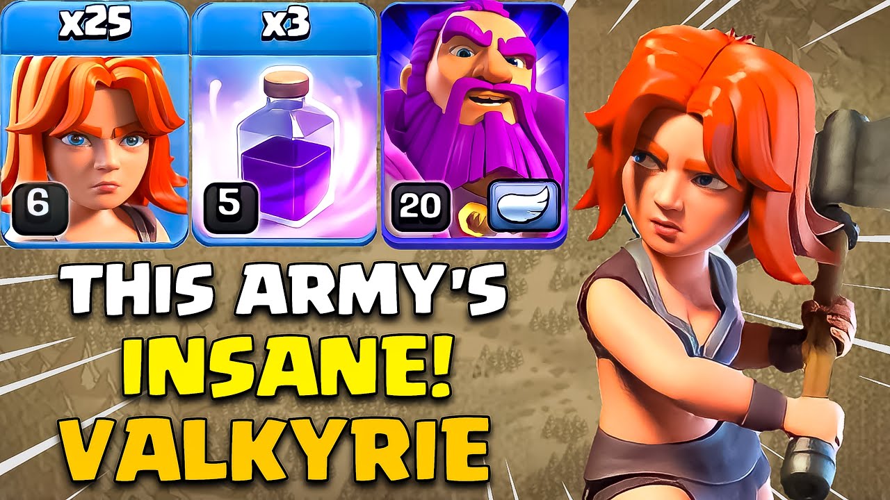 This Army's INSANE! Th11 Valkyrie Attack Strategy (Clash of Clans)