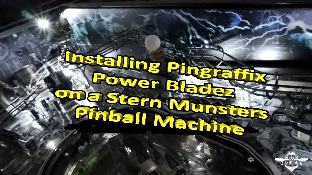 Pinball mods-How to install Pingraffix Power Bladez on a Stern Pinball machine