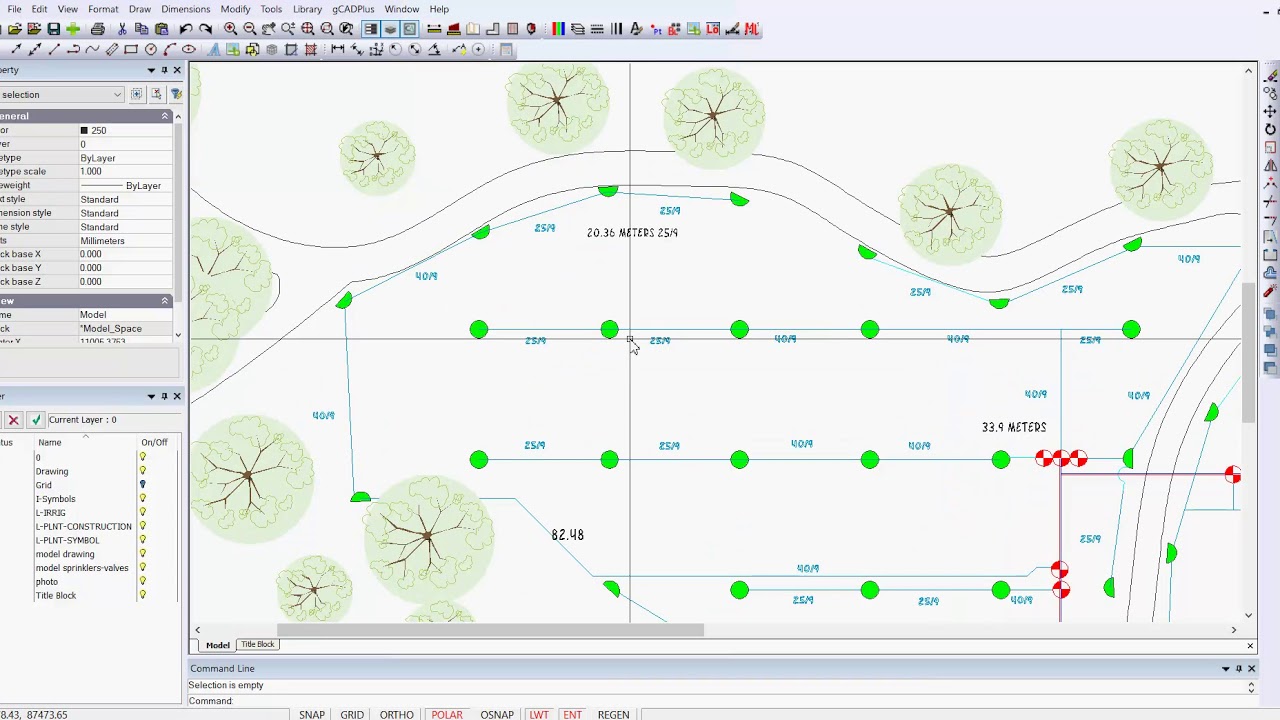 Irrigation design using extended data