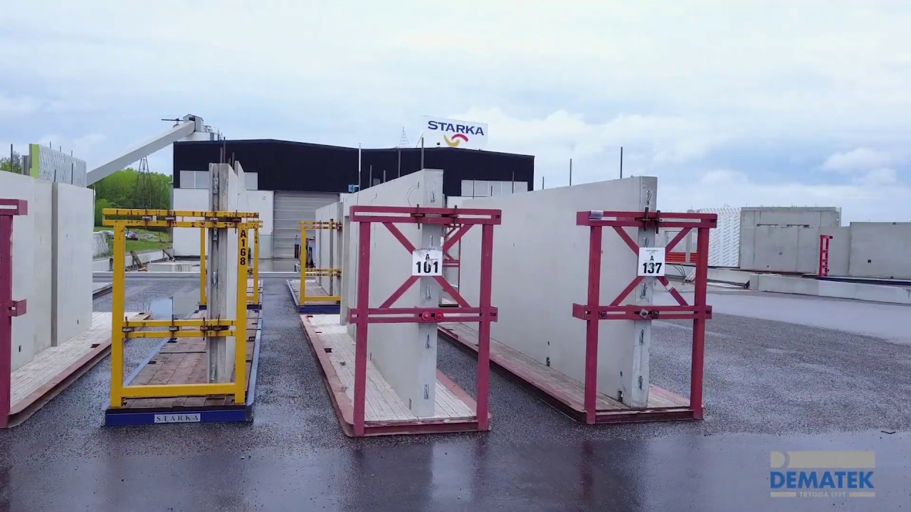 12,5 tons kranar med tandemövervakning  levererade till Starka Betong