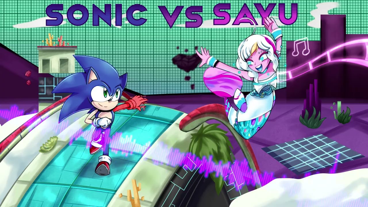 Sonic Vs SAYU  (Sonic Frontiers X No Straight Roads)