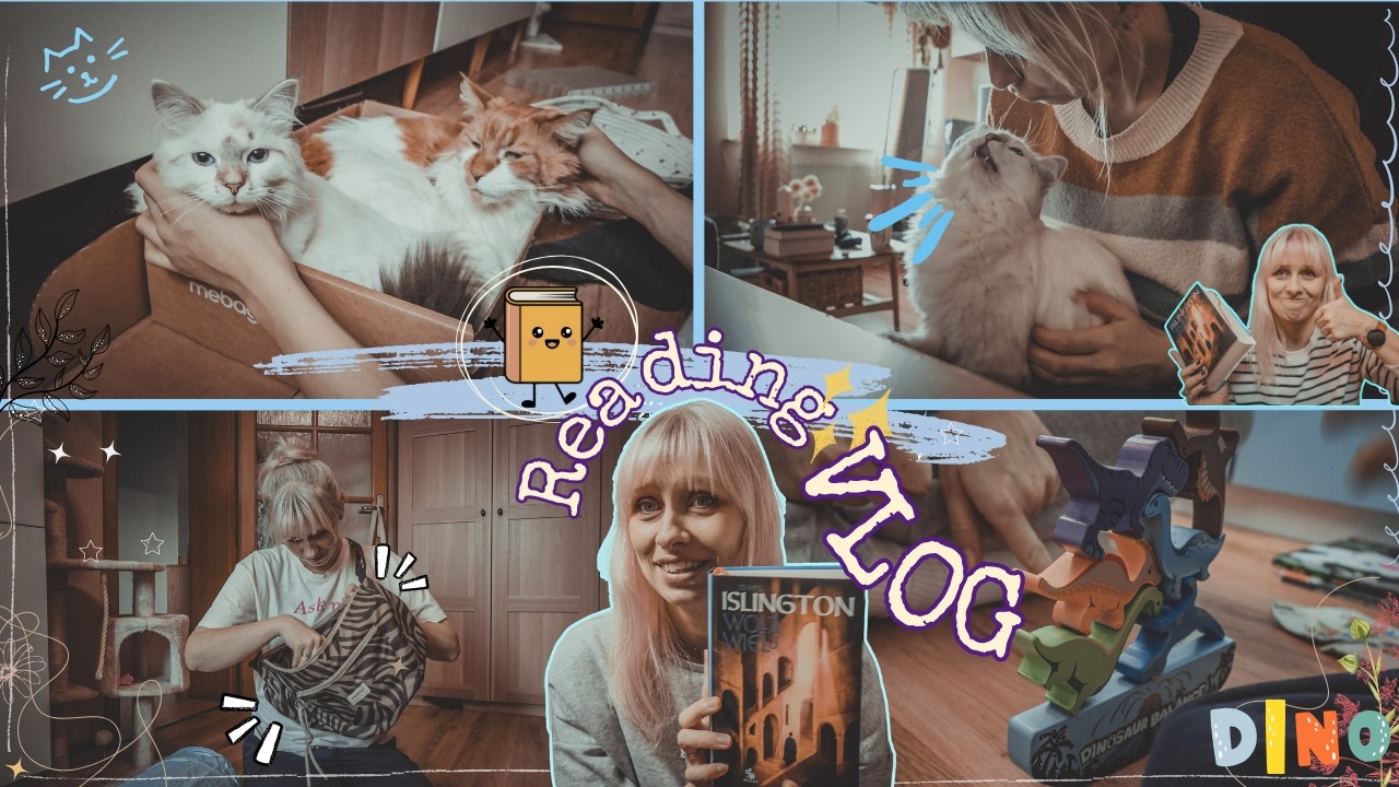 Reading VLOG 📚 ile dziennie czytam stron? 🐱 Mamy książke miesiąca - 