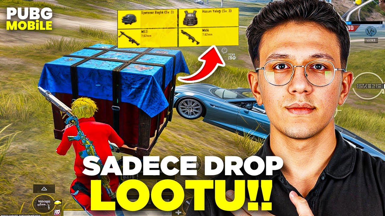 SADECE DROP LOOTU İLE KAZANMA CHALLENGE ! - PUBG MOBİLE