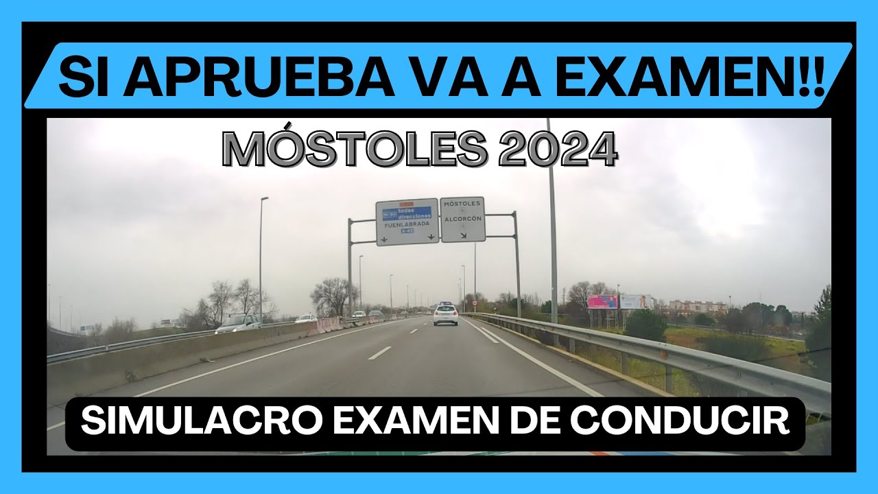 [SIMULACRO] EXAMEN de CONDUCIR en MÓSTOLES - Recorrido REAL