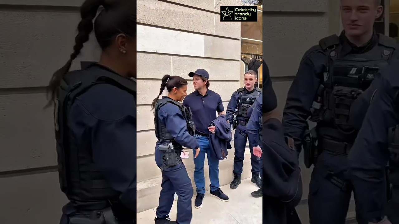 Mark Wahlberg with Police in Paris ❤️😍 #markwahlberg