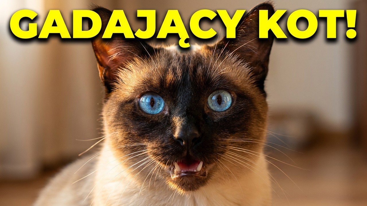 🗨️🐱 GADAJĄCY KOT - zadziwiające jak celnie ta SŁODKA kotka odpowiada na pytania swojego człowieka!