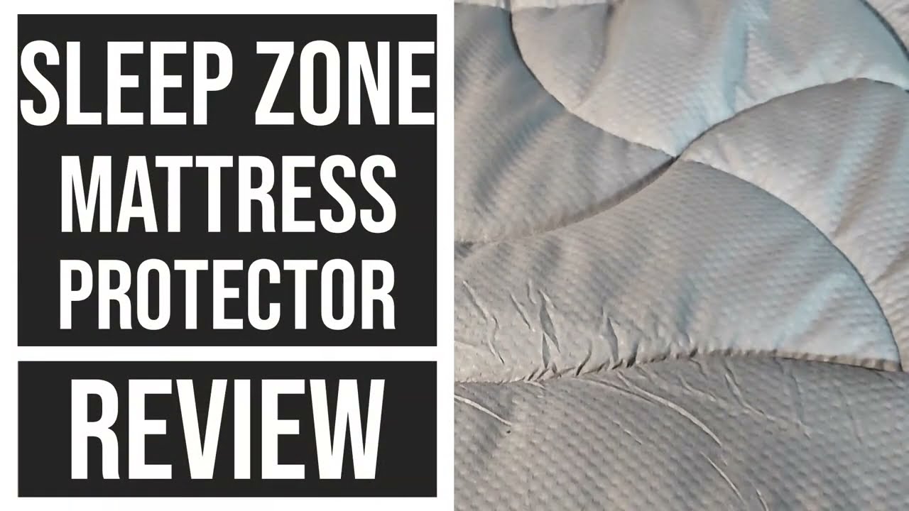 SLEEP ZONE Cooling Queen Mattress Pad, Premium Zoned Quilted Fitted Mattress Topper Review