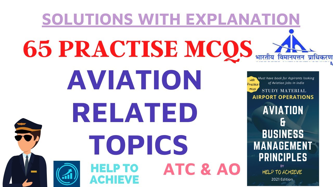 Practise MCQ's - Aviation Related Topics 65+ questions - Airport Operations #AAI #AO #ATC