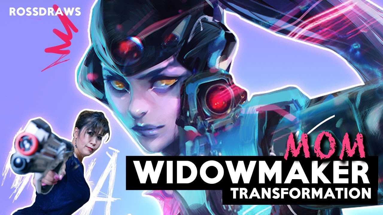 Transforming my MOM into WIDOWMAKER | RossDraws