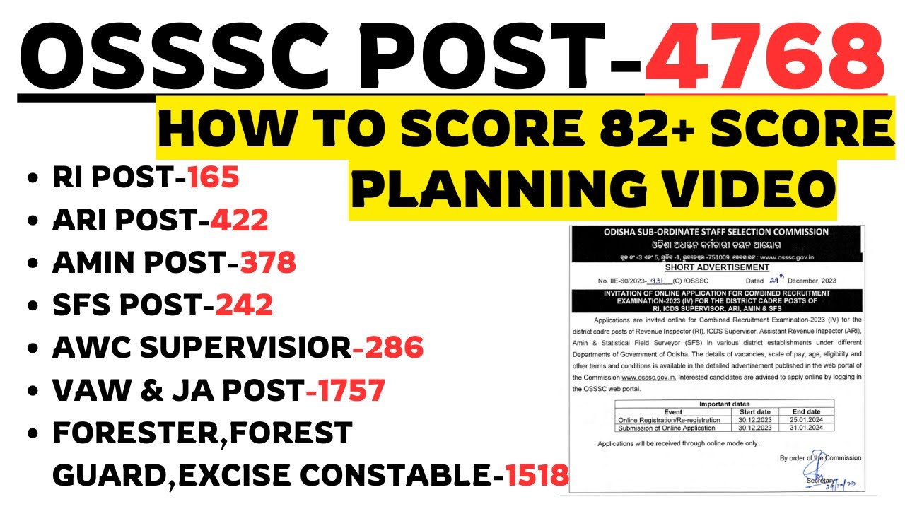 4768 RI ARI AMIN 2026 | 4768 Posts 🔥 Smart Planning to Qualify Easily | Laxmidhar Sir