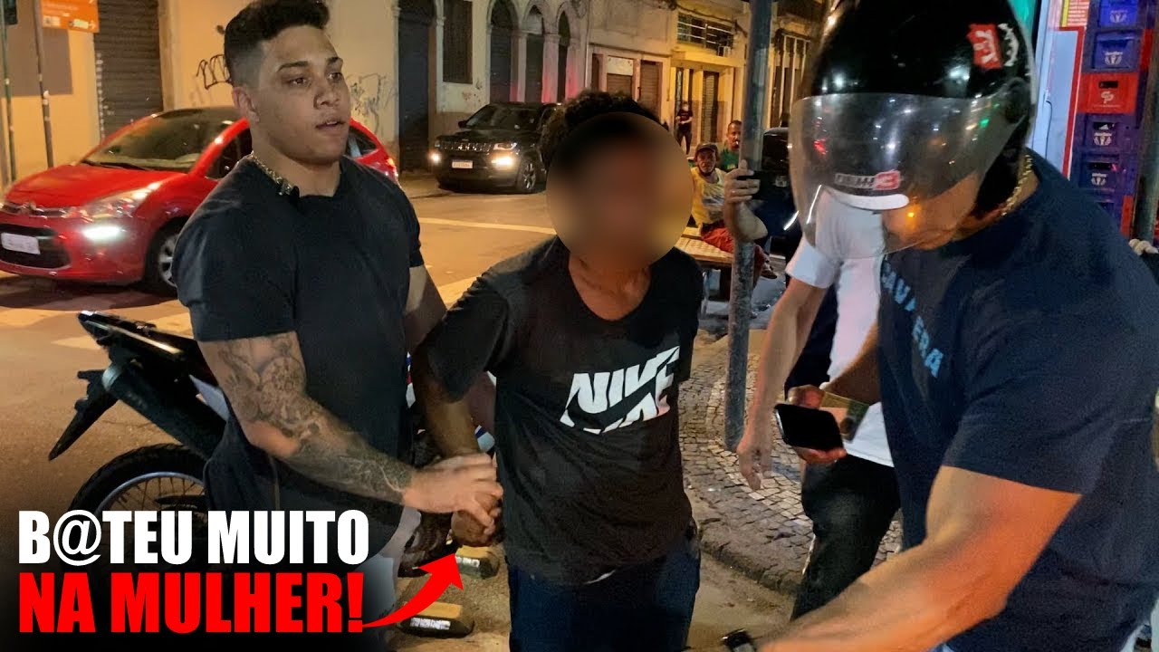 SOC0U A MULHER, TENTOU REAGIR, PRENDI EM FLAGRANTE!