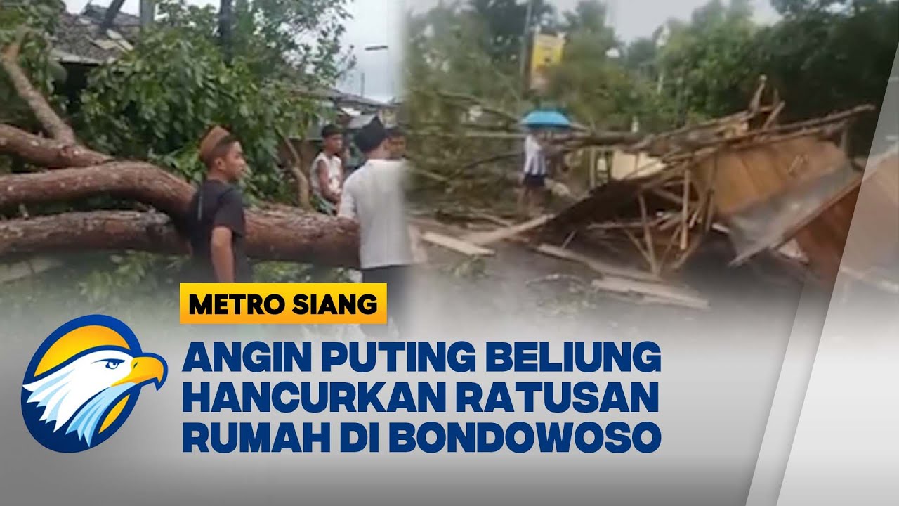 Angin Puting Beliung Hantam Desa di Bondowoso - [Metro Siang]