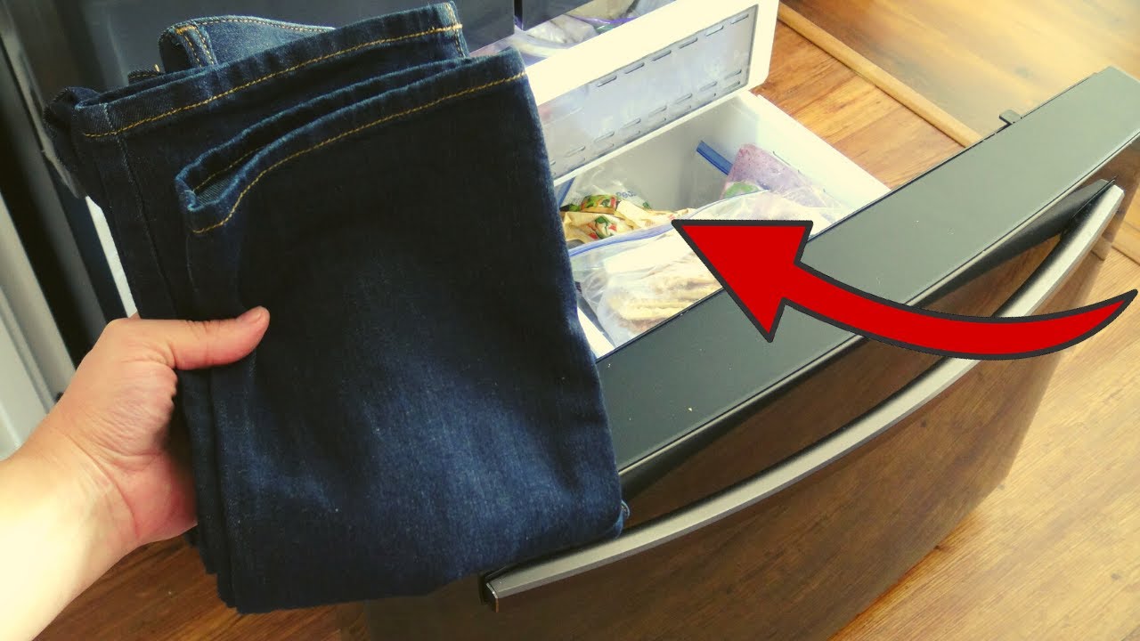 Put Your JEANS in the Freezer and WATCH WHAT HAPPENS!! 😍