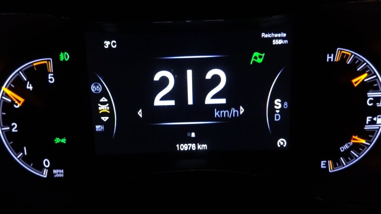 2014 Jeep Grand Cherokee 0-100 / 0-200 Acceleration / Top Speed Test