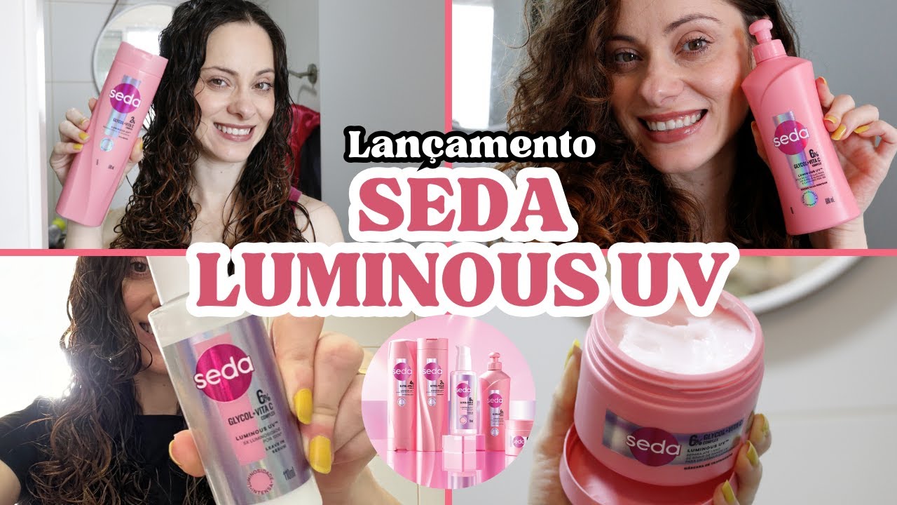 SEDA LUMINOUS UV testei a linha completa no meu cabelo ondulado