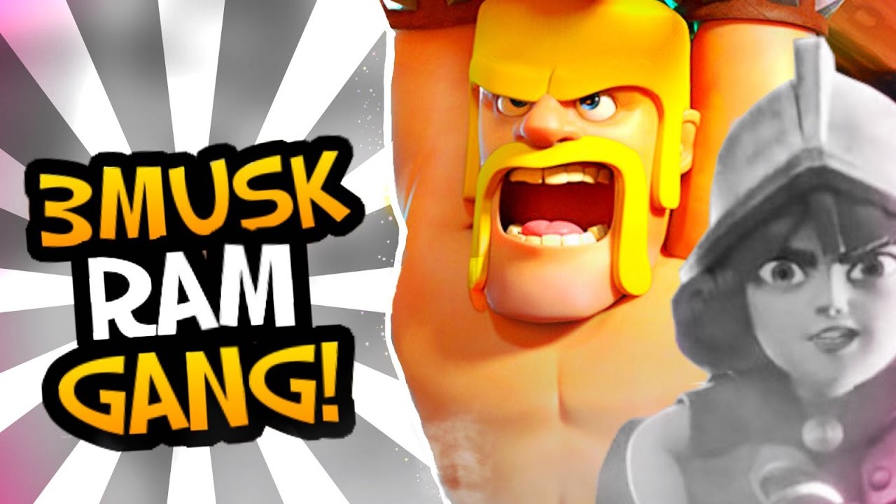 3 MUSK-RAM-GANG DECK!  - Top 200 WorldWide Gameplay (3 Crown Madness) - Clash Royale