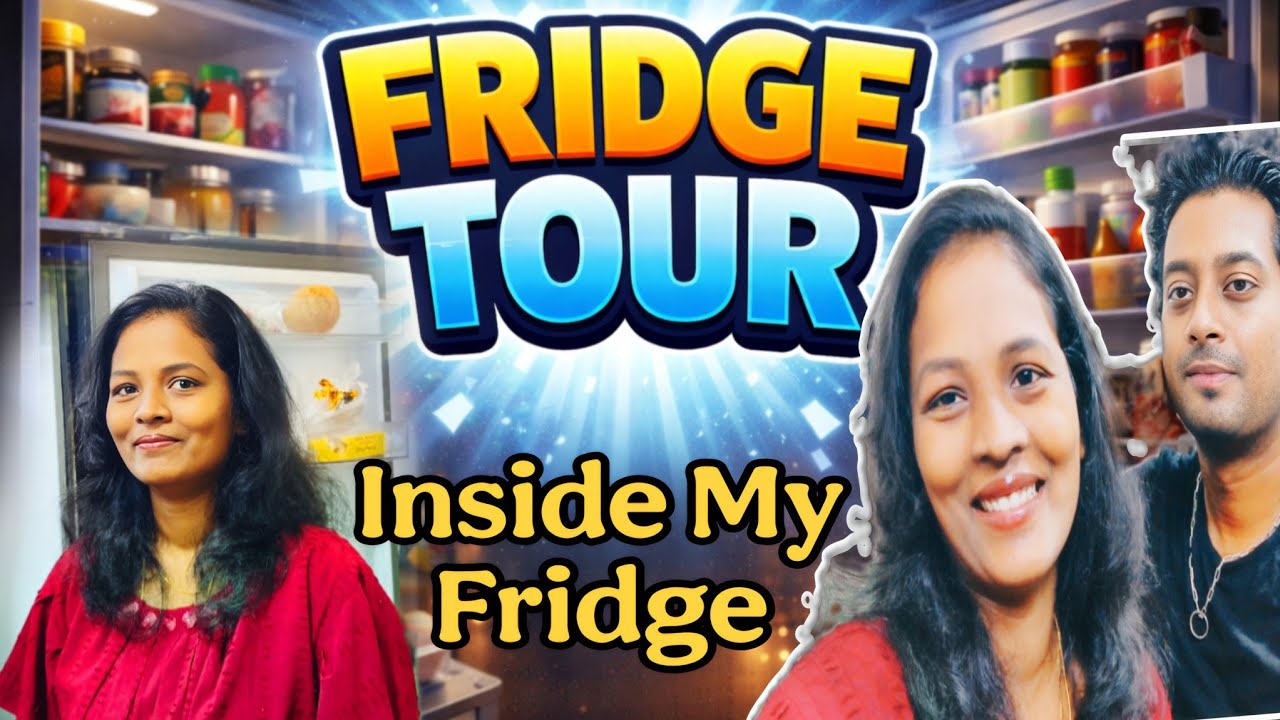 Enga Fridge-la Idhellam Iruku-nu Nenaikave Illa! 😱 |Our Fridge Tour😍 | Bharya Vlogs