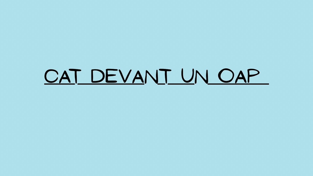 CAT devant un OAP 