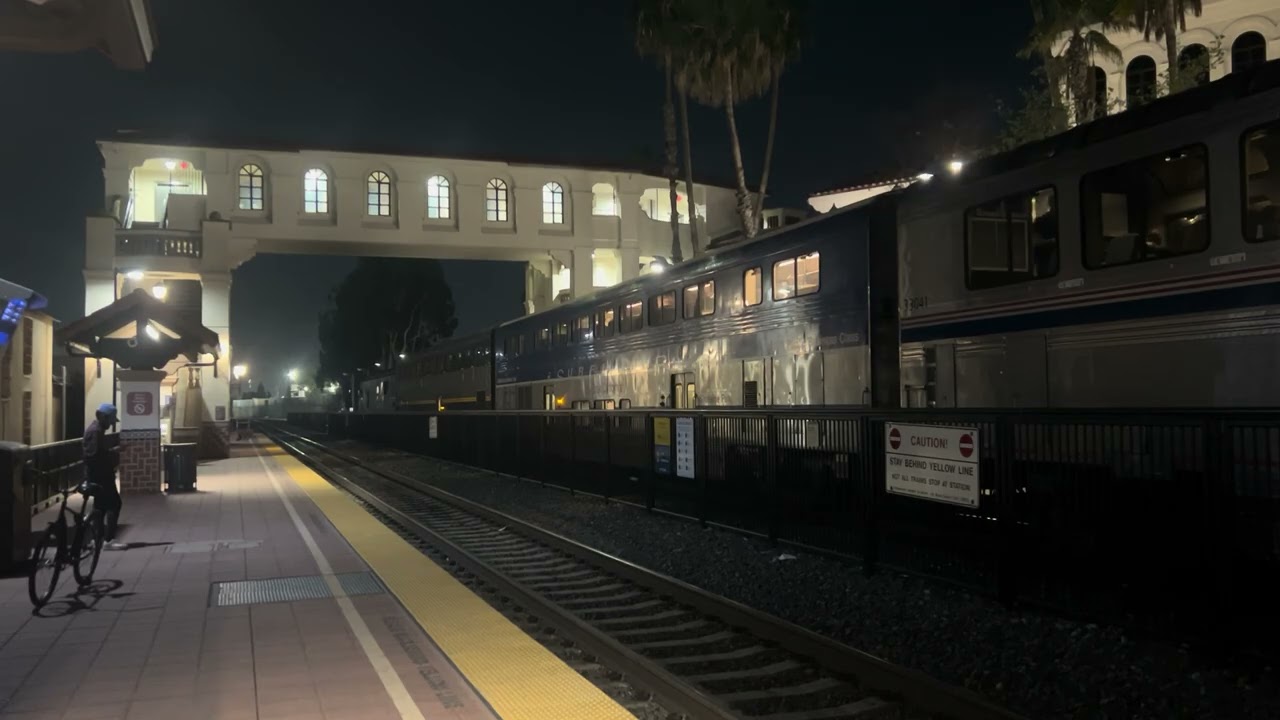 The arrival & departure of Amtrak 588 at Santa Ana train station on 3/14/26
