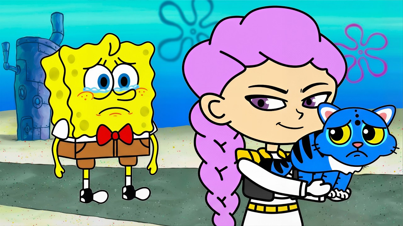 SpongeBob's NEW Friend Sad Story Part 2 (KPop Demon Hunters Animation)