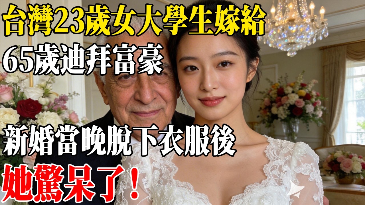 台灣23歲女大學生嫁給65歲迪拜富豪，新婚當晚脫下衣服後，她驚呆了！#民間故事 #人間故事會