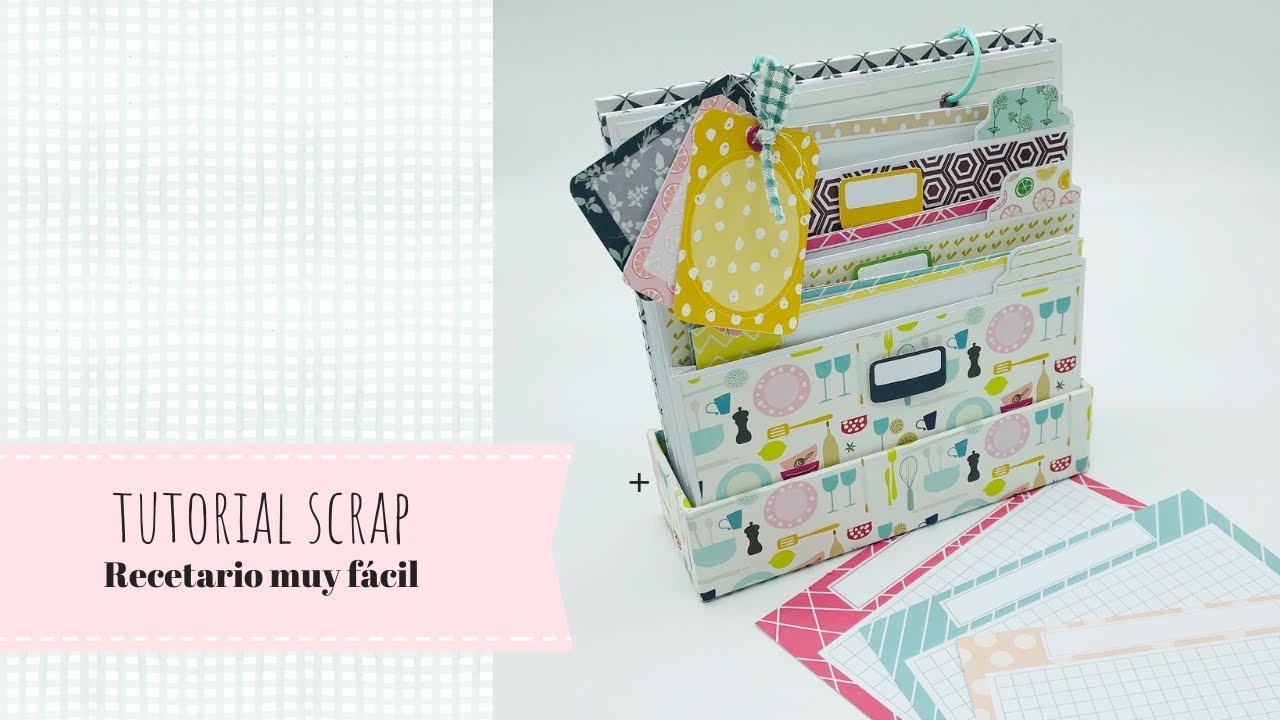 Como hacer recetario  de scrap, muy fácil