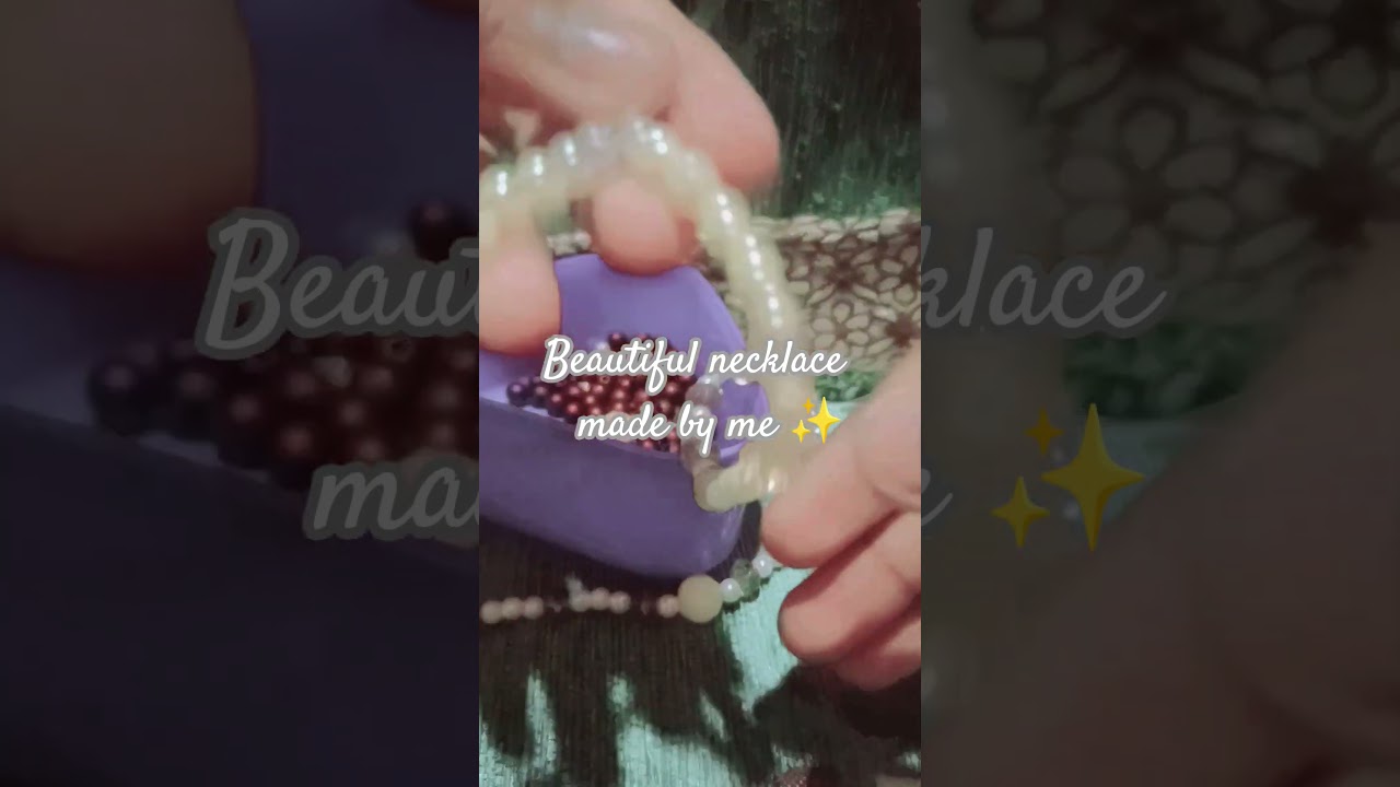 beautiful necklace made by me ✨ #trendingshorts #viral @kanak live