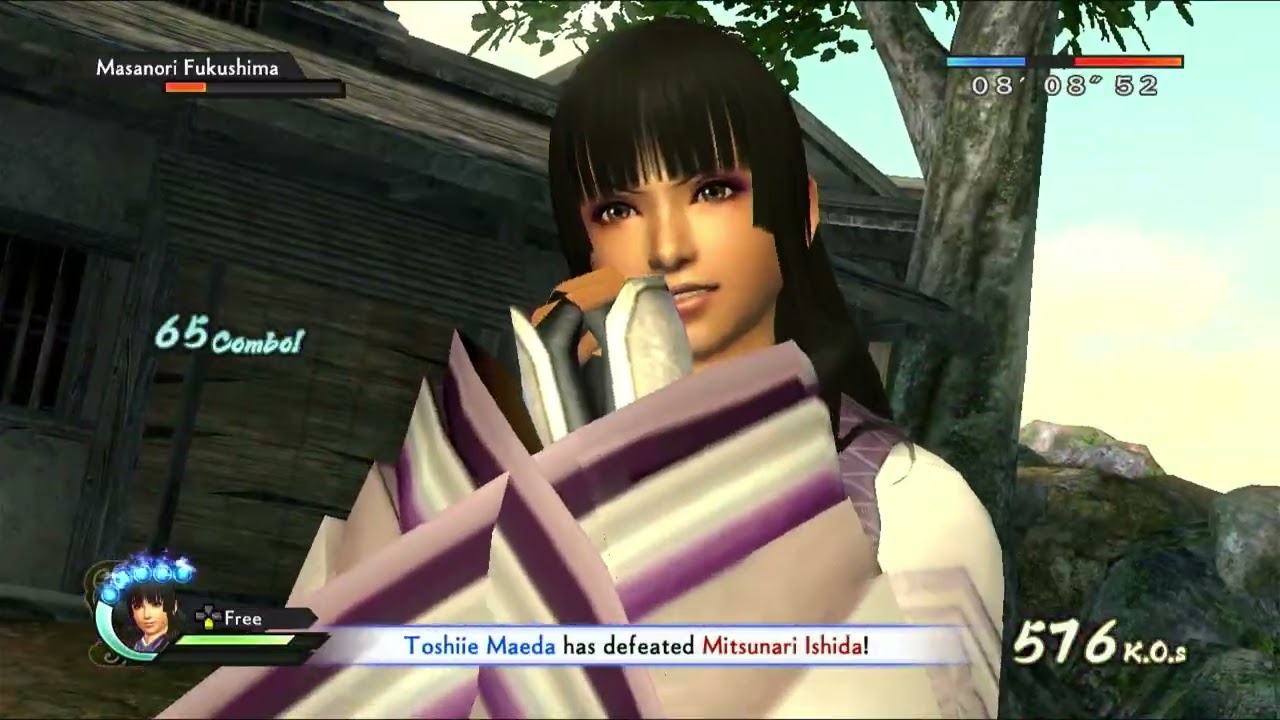 Samurai Warriors 4 Empires: Horikita gameplay - Batalha de Shizugatake