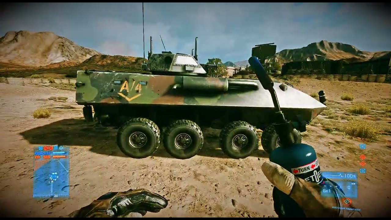 BF3 Firestorm LAV-AD midfield gameplay