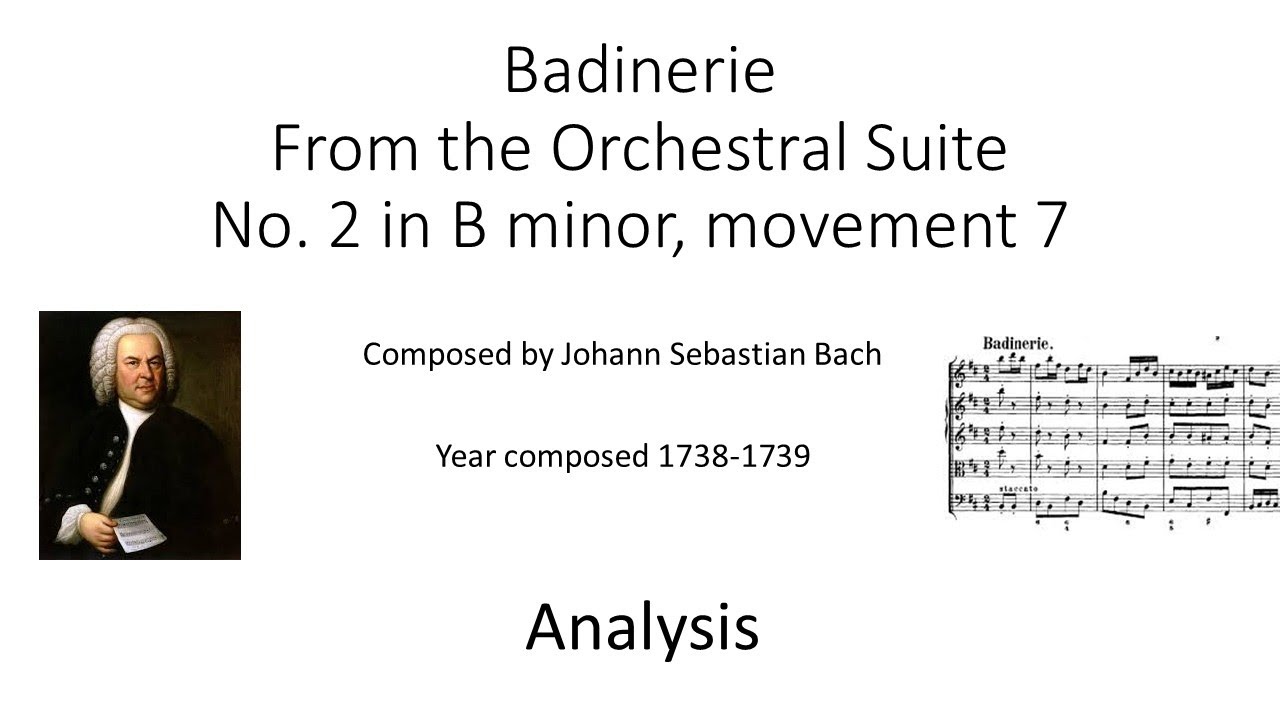 Badinerie Analysis - Harmony