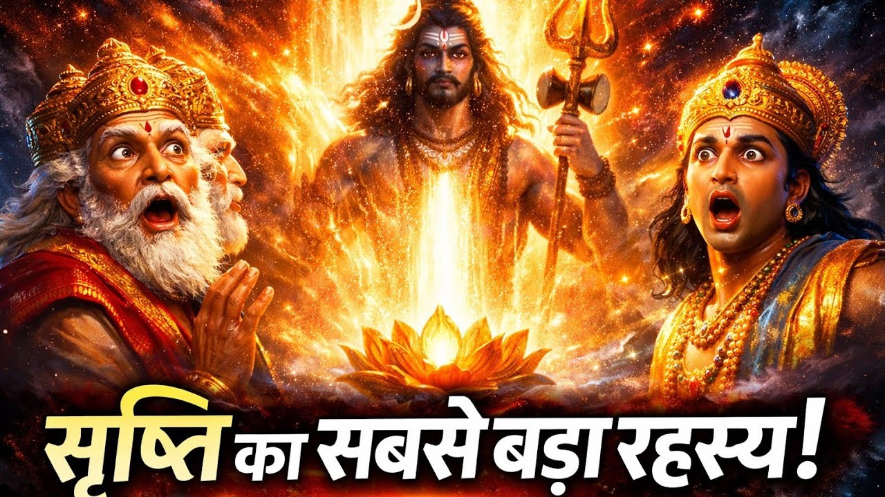 सृष्टि की शुरुआत कैसे हुई? ब्रह्मा विष्णु महेश का रहस्य | Hindu Creation Story #bmahistory 