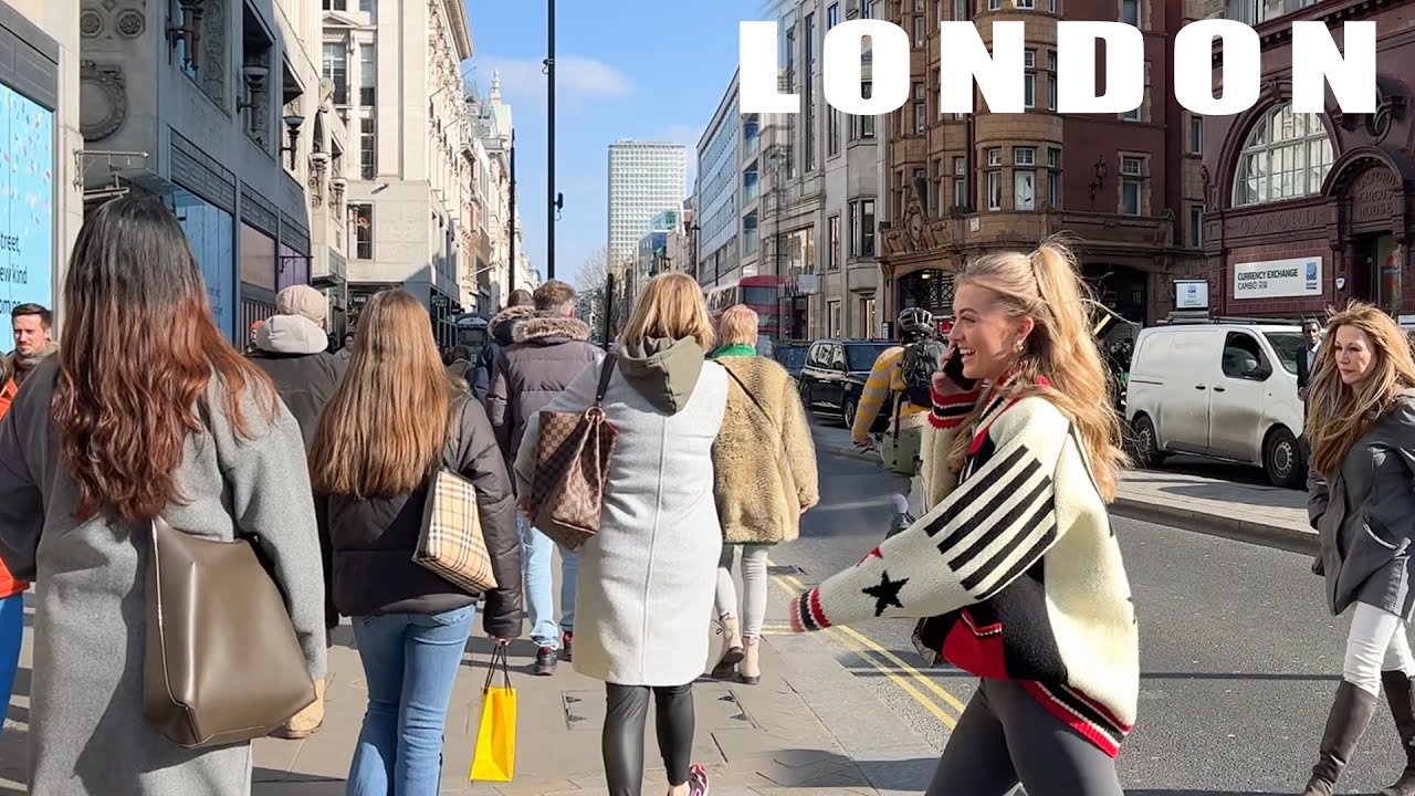 London OXFORD STREET March 2023 | Central London Street Walk [4K]