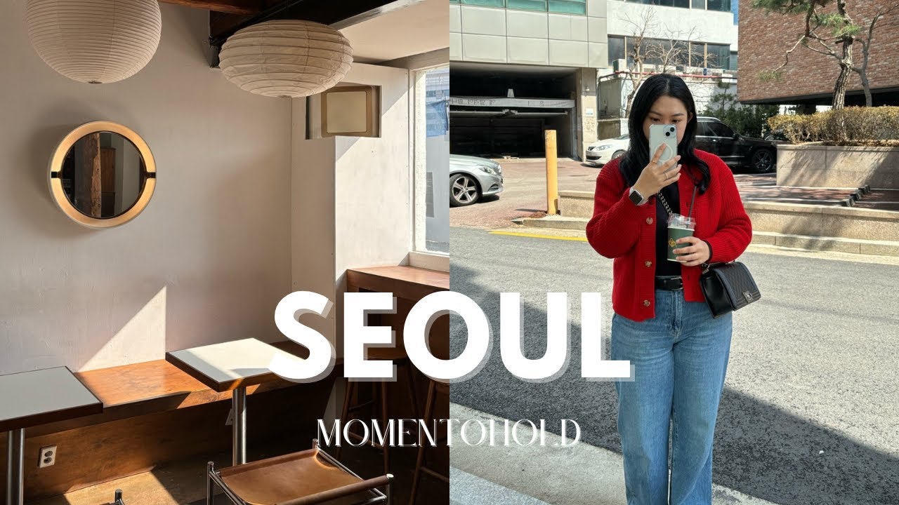 seoul vlog | work trip, cafes & retail shops