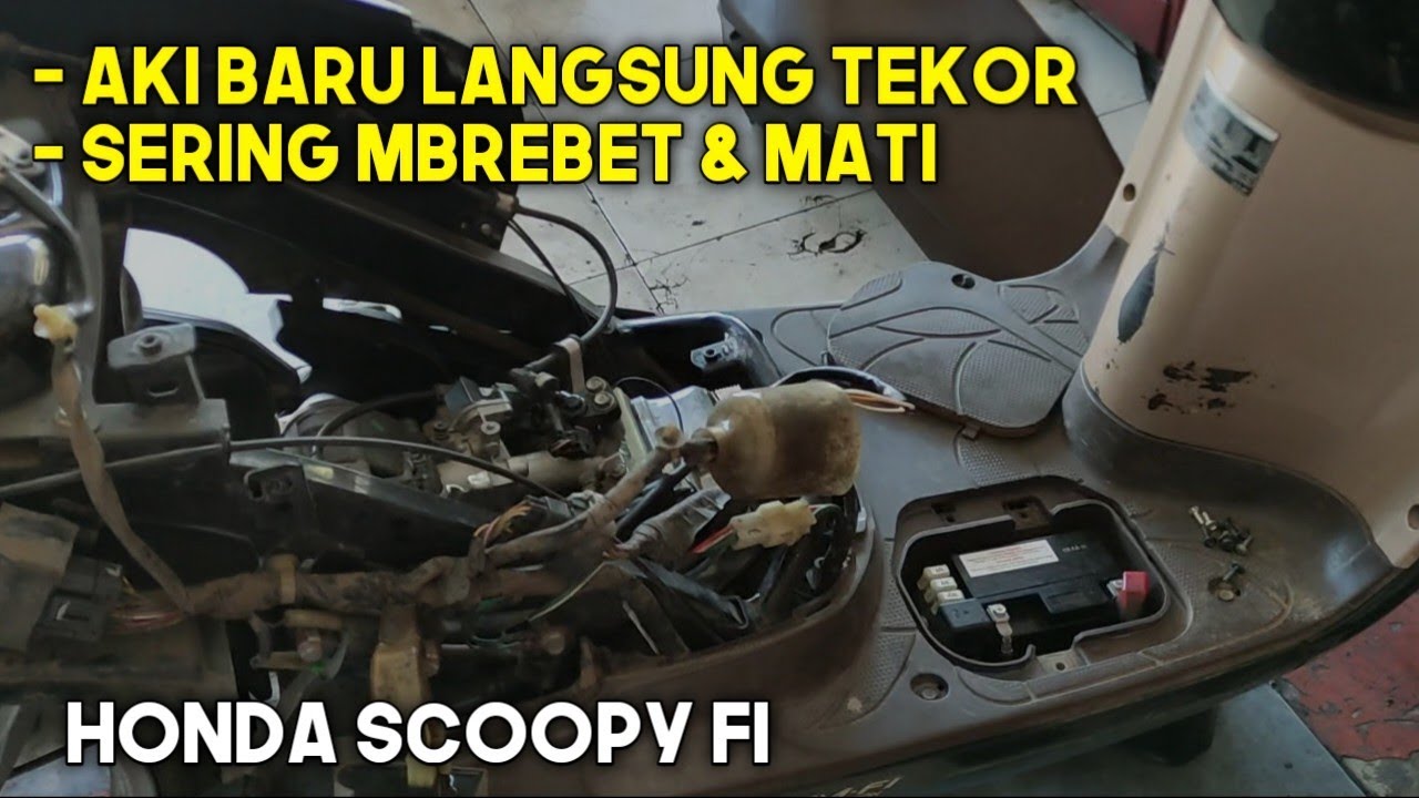 CARA CEK PENGISIAN BATRAI/AKI SCOOPY FI, BEAT FI, VARIO 110FI