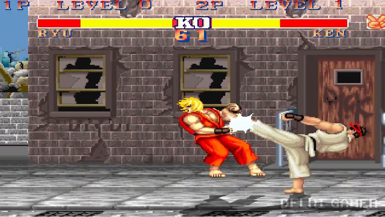 Ryu vs Ken On Final Fight - Street Fighter II