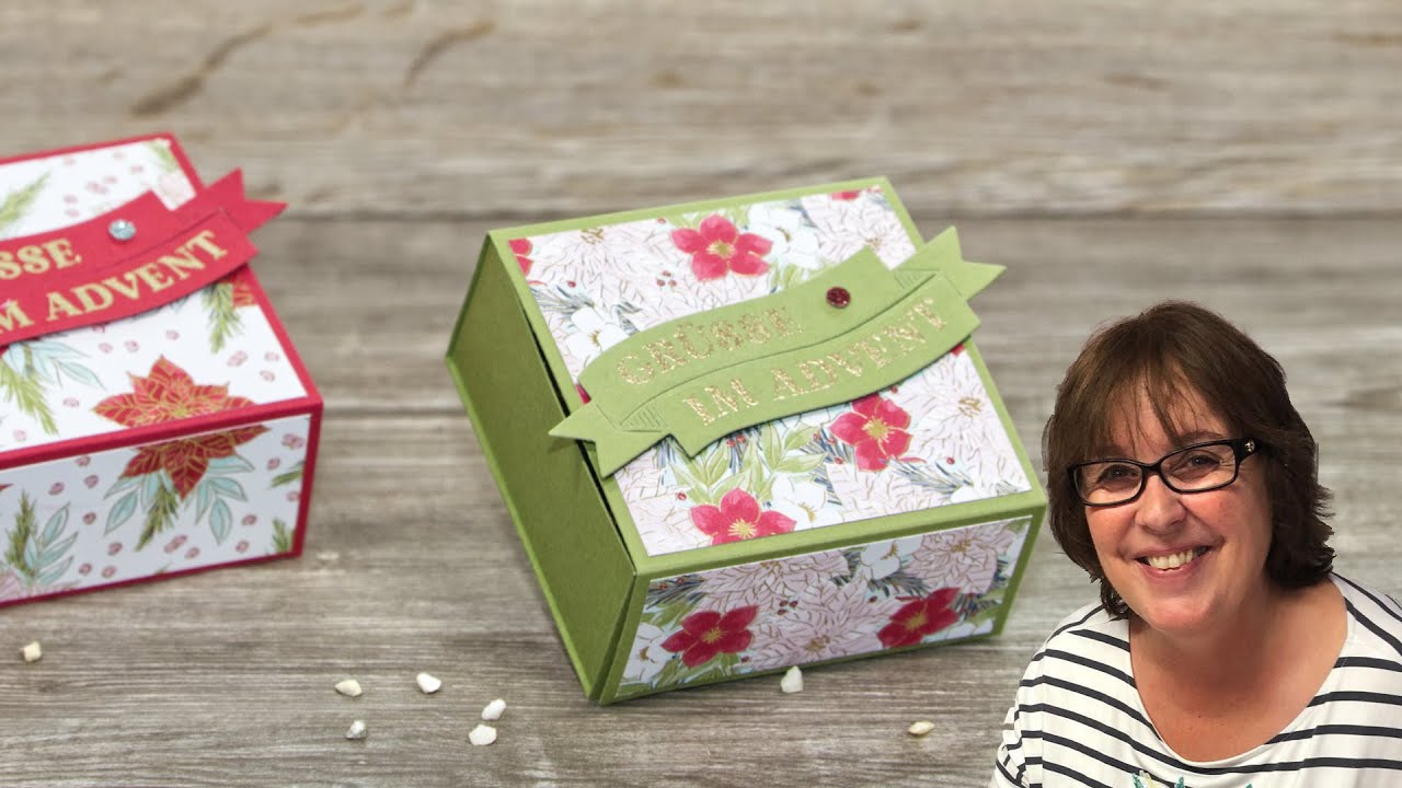 Weihnachtliche Geschenkbox schnell gebastelt・ Zauberhaftes Goodie / Mitbringsel ・Stampin’ Up!