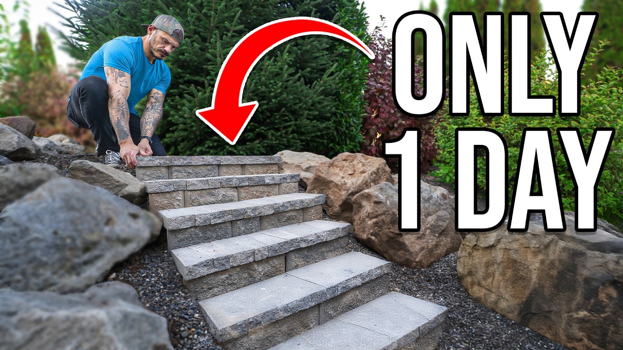 Quick and Easy Stone Outdoor Steps