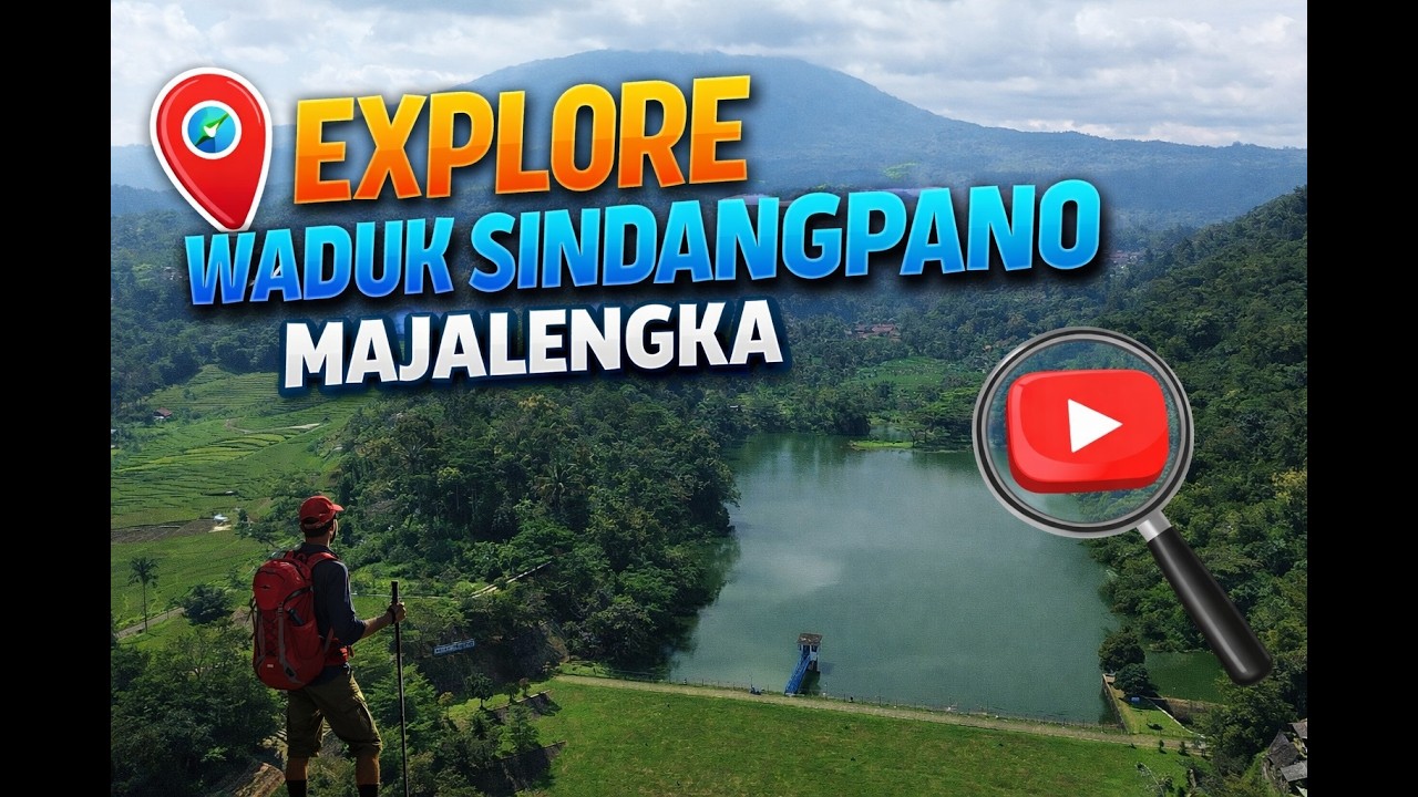 Surga Tersembunyi di Majalengka! Indahnya Waduk Sindangpano dari Udara