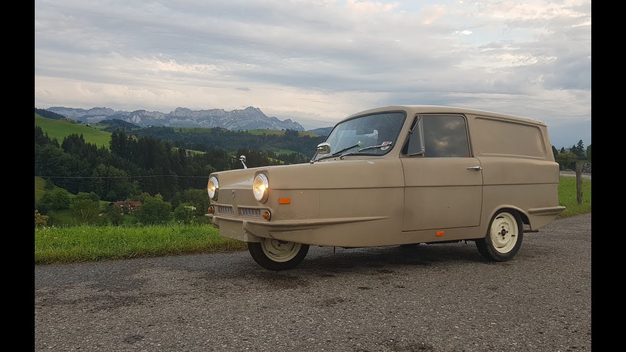 Reliant Regal Supervan III POV drive in Switzerland