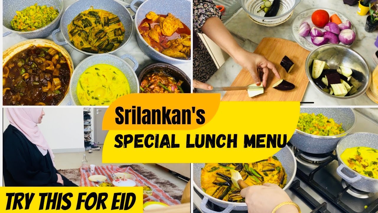 6 வகை கறியுடன் 2 மணி நேரத்தில் அசத்தலான விருந்து| srilankan's eid special| zahrasday🇦🇪🇱🇰