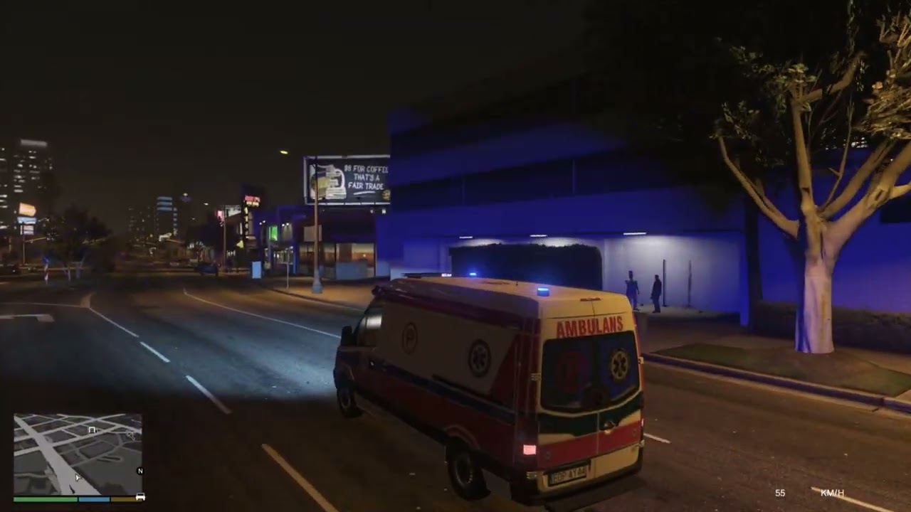 GTA V - Mercedes Sprinter 2017 Polish Ambulance|Dojazd na miejsce zdarzenia . 4K