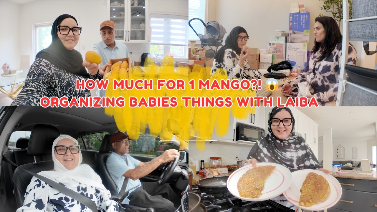 Spent HOW Much on Pakistani Mangoes in Canada ?! 😲 Gobi Aloo & Baby Boy Haul&rdquo; 🥭 💙✨