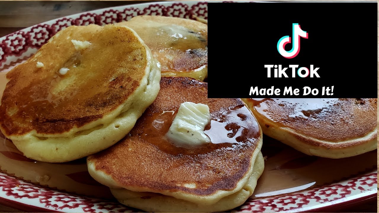 Tik Tok Made Me Do It!  Sausage Stuffed Pancakes!