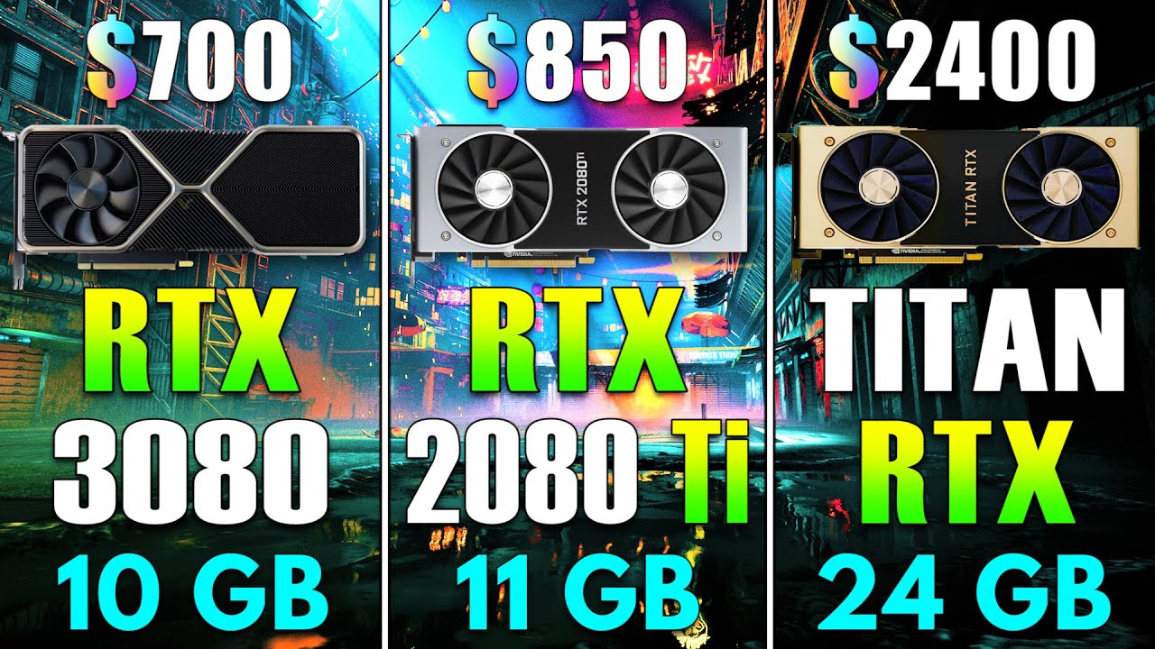 RTX 3080 10GB vs RTX 2080 Ti 11GB vs TITAN RTX 24GB | PC Gaming Tested