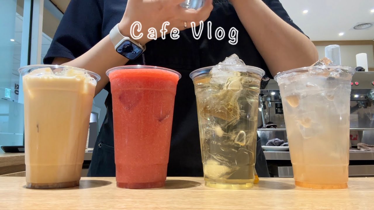 Cafe Vlog | 🧊🥶 보다보면 체감온도 3℃ 낮아지는 카페브이로그 🥶🧊