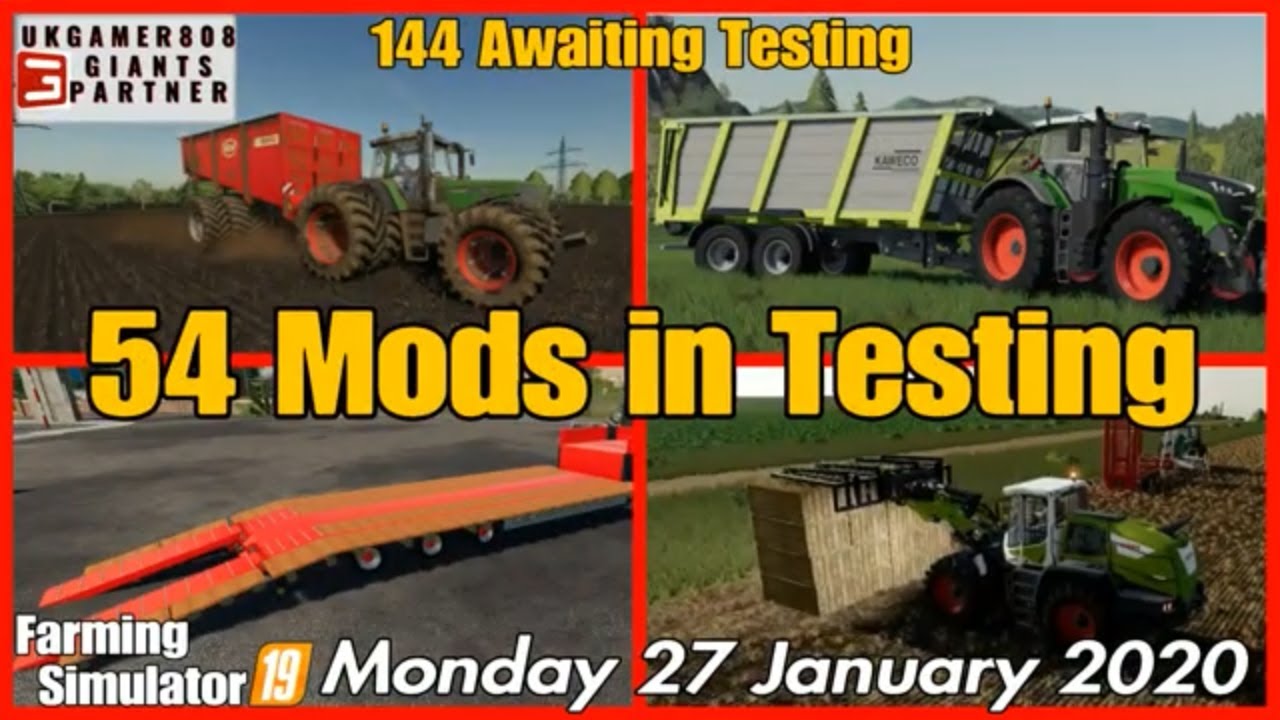 Giants Mods in Testing list fs19 & Modhub update #fs19modsreview