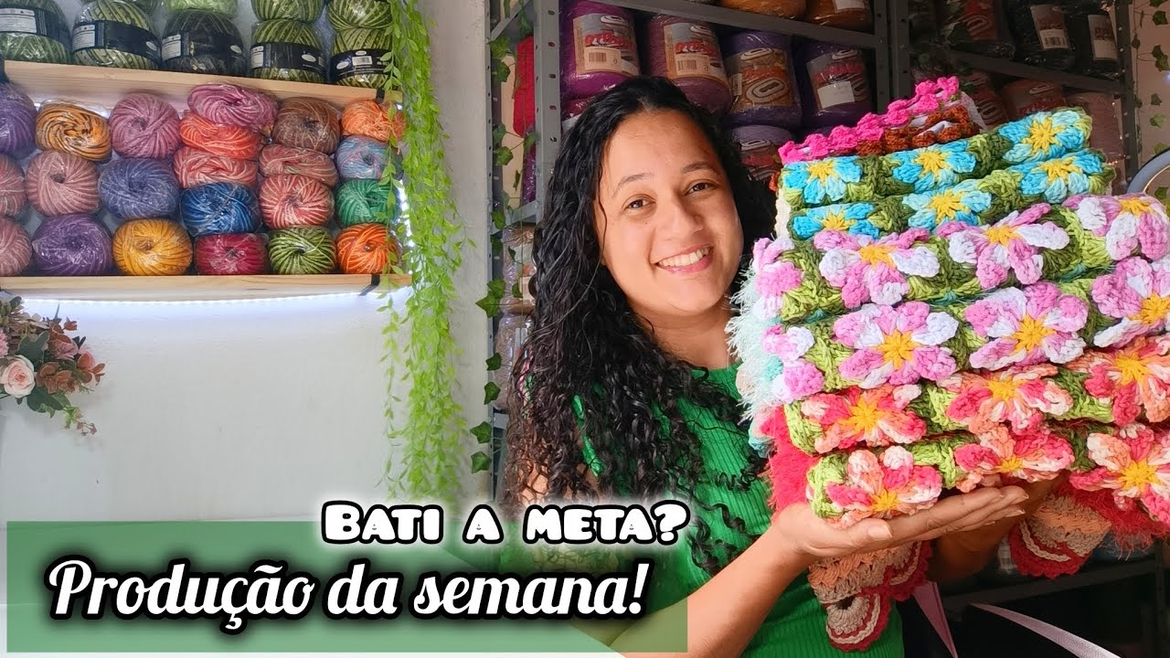 💥VEM PASSAR UMA SEMANA COMIGO PRODUZINDO CROCHÊ #croche 