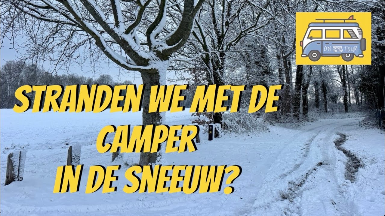 #369 Stranden we met de camper in de sneeuw?