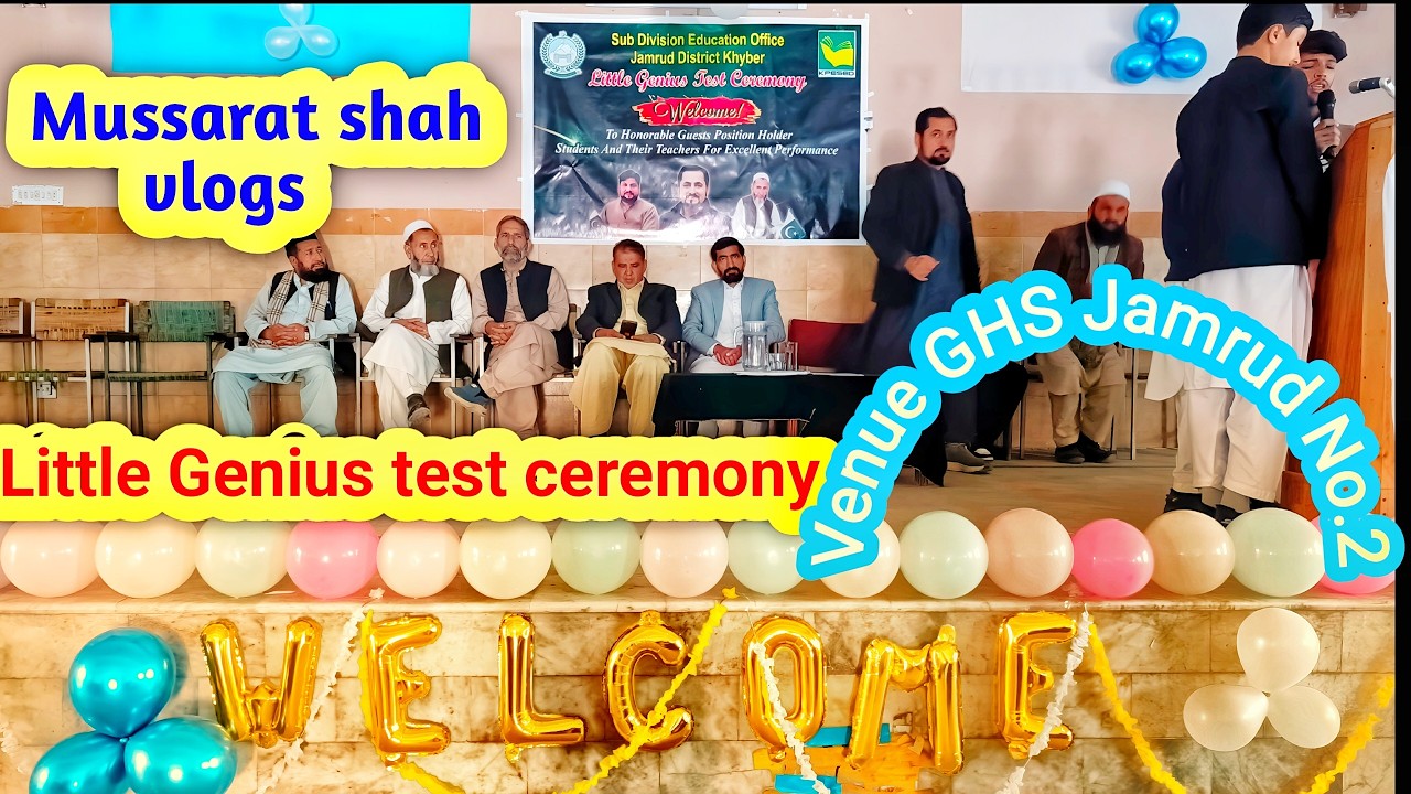 Little Genius test Awards ceremony of Subdivision Jamrud at GHS Jamrud No.2 District Khyber